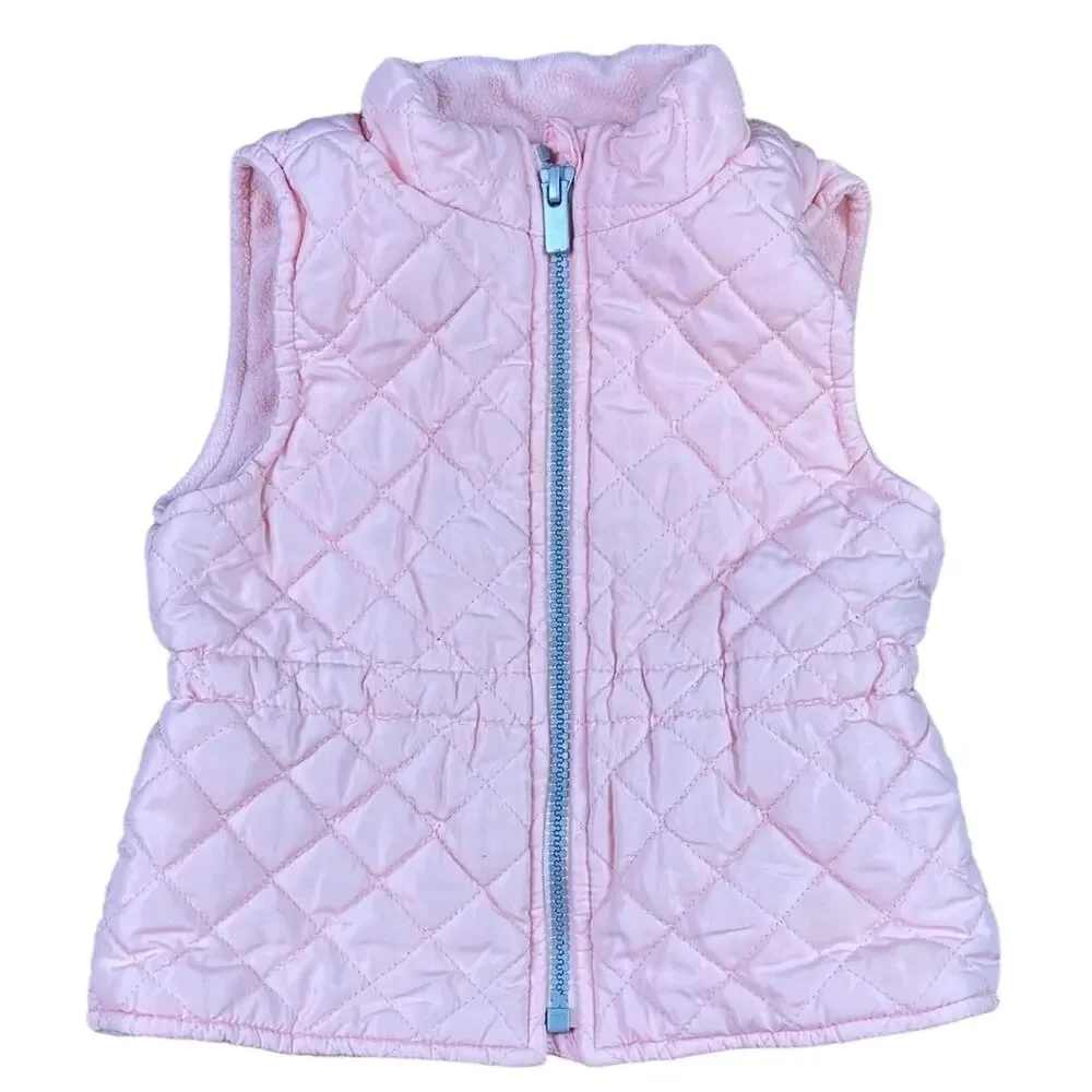 Old Navy Quilted Vest Pink 18-24 months